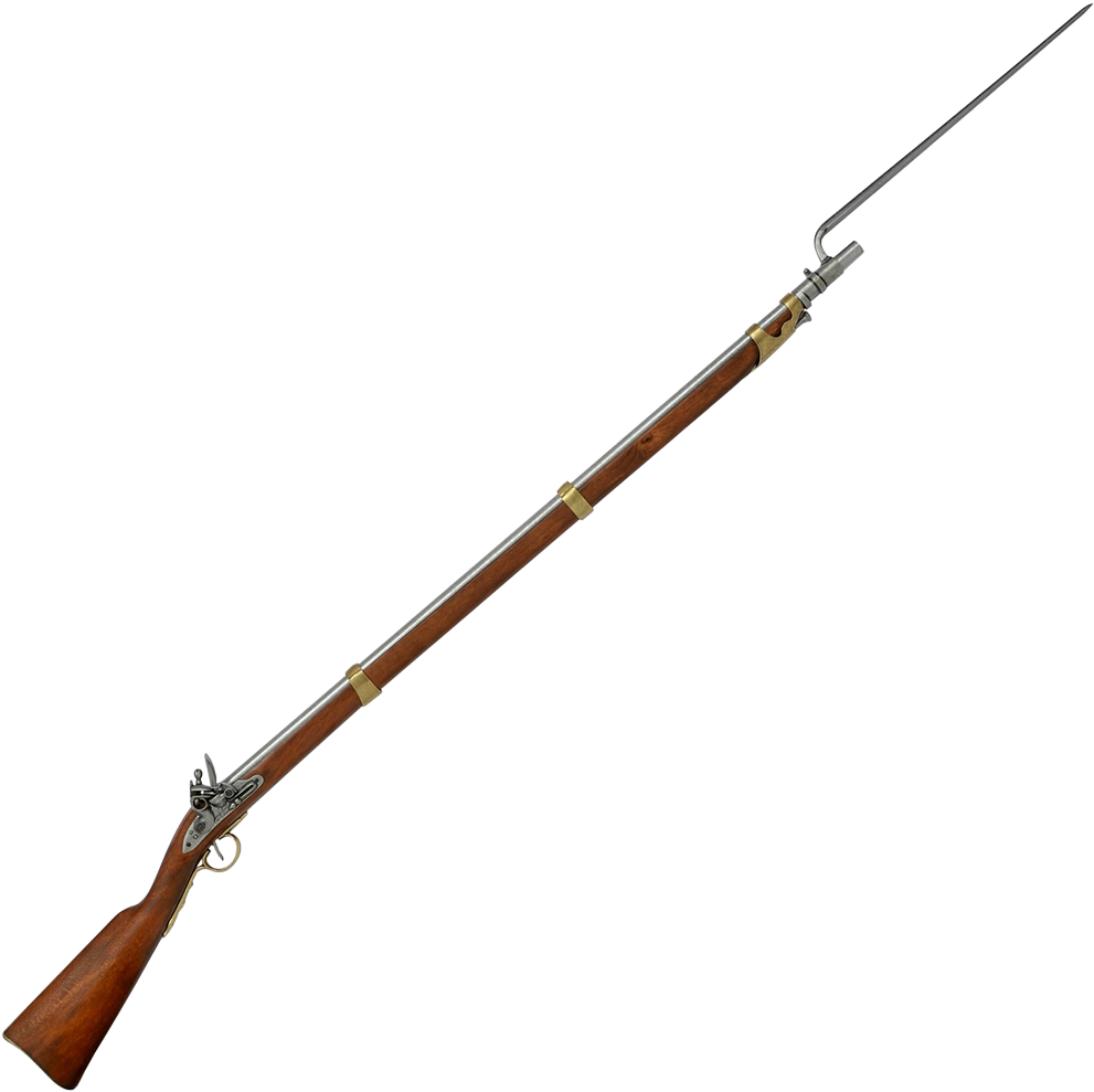 Revolutionary War Guns With Bayonets (1000x1000)