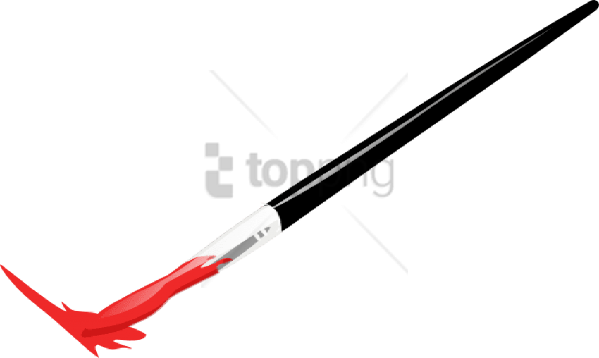 Free Png Paint Brush Clip Art Png Png Image With Transparent - Paint Brush Png Transparent (850x508)