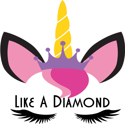 Like A Diamond - Free Unicorn Svg For Commercial Use (1290x500)