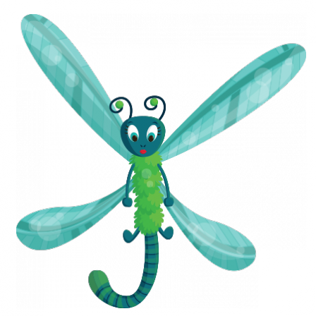 Stickers Libellule Malicieuse - Net-winged Insects (448x448)