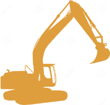 Maquinaria - Excavator Silhouette Png (700x450)