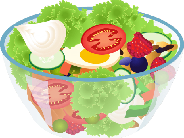 Coleslaw Clipart Salad Buffet - Fresh Salad Clipart Png (640x480)