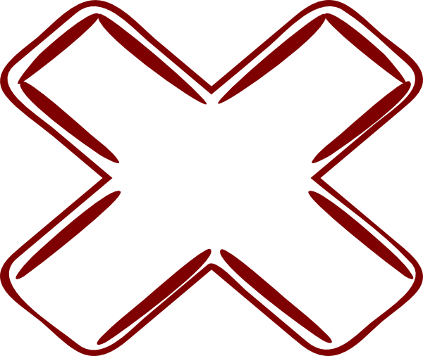 Incorrect Answers Transparent Clip Artincorrect Cross - Wrong Transparent (600x506)