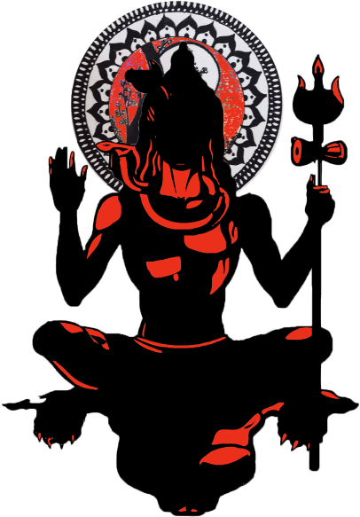 Silhouette At Getdrawings Com Free For Personal - Clipart Lord Shiva Png (600x600)