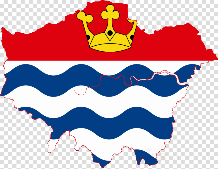 London Map Png Clipart Flag Of The City Of London Map - Greater London Flag Map (900x700)