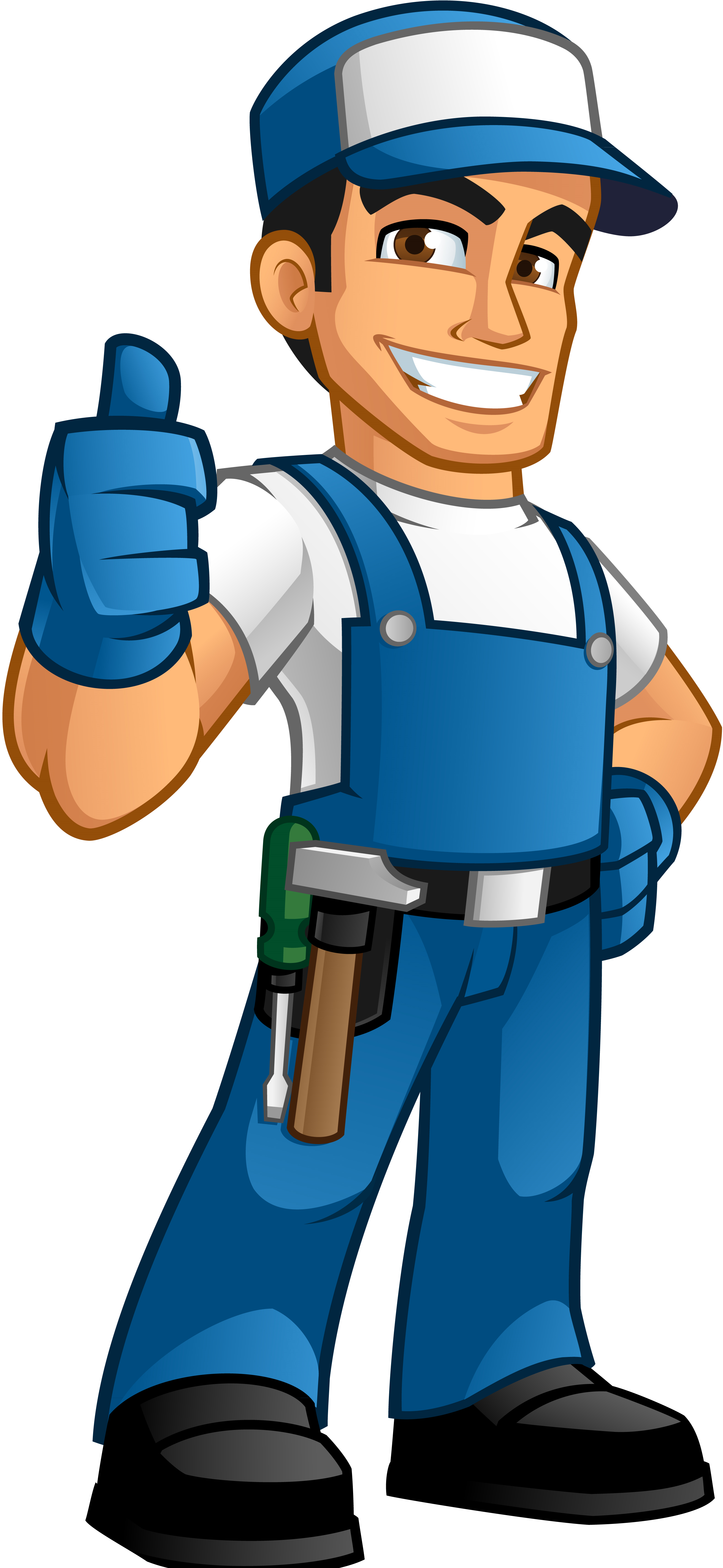 Engineering - Repair Man Clip Art (2705x5726)