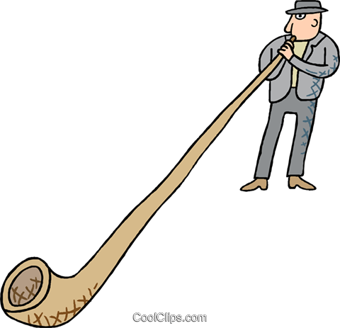 Horn Blower Royalty Free Vector Clip Art Illustration - Toot One's Own Horn Png (480x463)