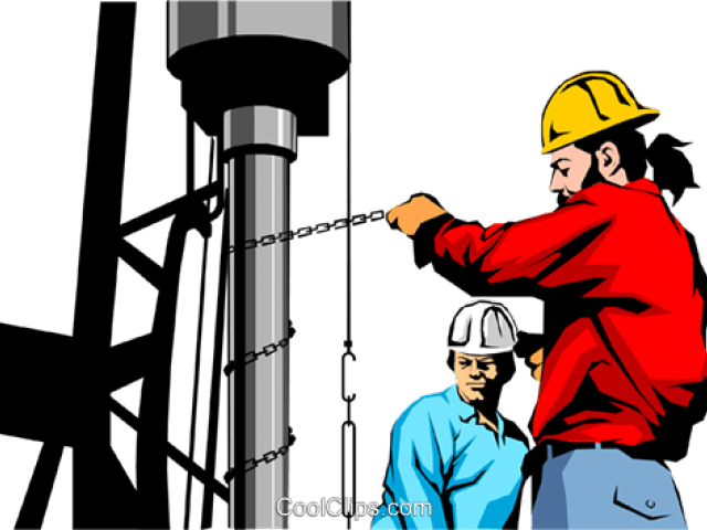 Oil Rig Clipart Oil Company - Oil Rig Worker Vector (640x480)