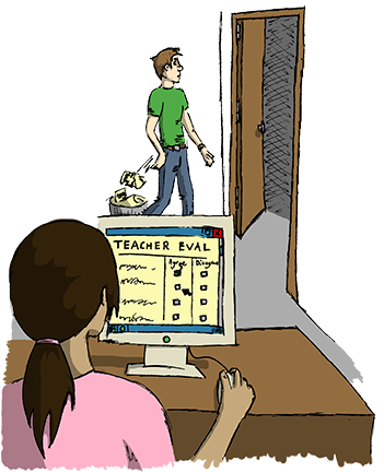 University Star Clipart Course Student Clip Art - End Of Course Cartoon (350x443)