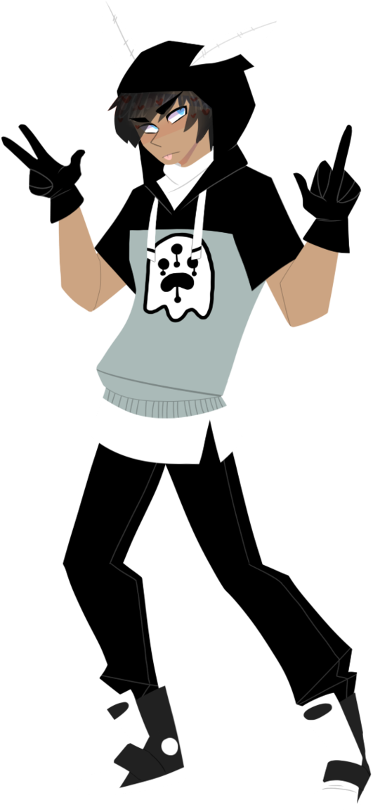 Eats My Own Fist By Tv-headache On Deviantart Clipart - Cartoon (685x1165)