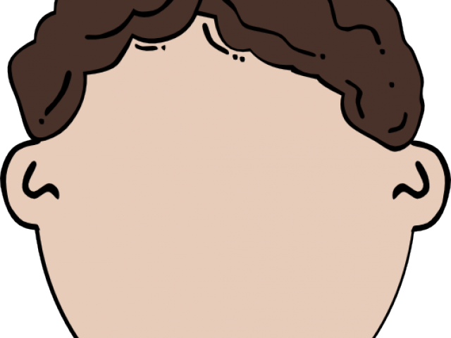 Ponytail Clipart Transparent - Cartoon Boy Face Png (640x480)