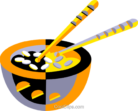 Tigela De Arroz Livre De Direitos Vetores Clip Art - Tigela De Arroz Livre De Direitos Vetores Clip Art (480x388)