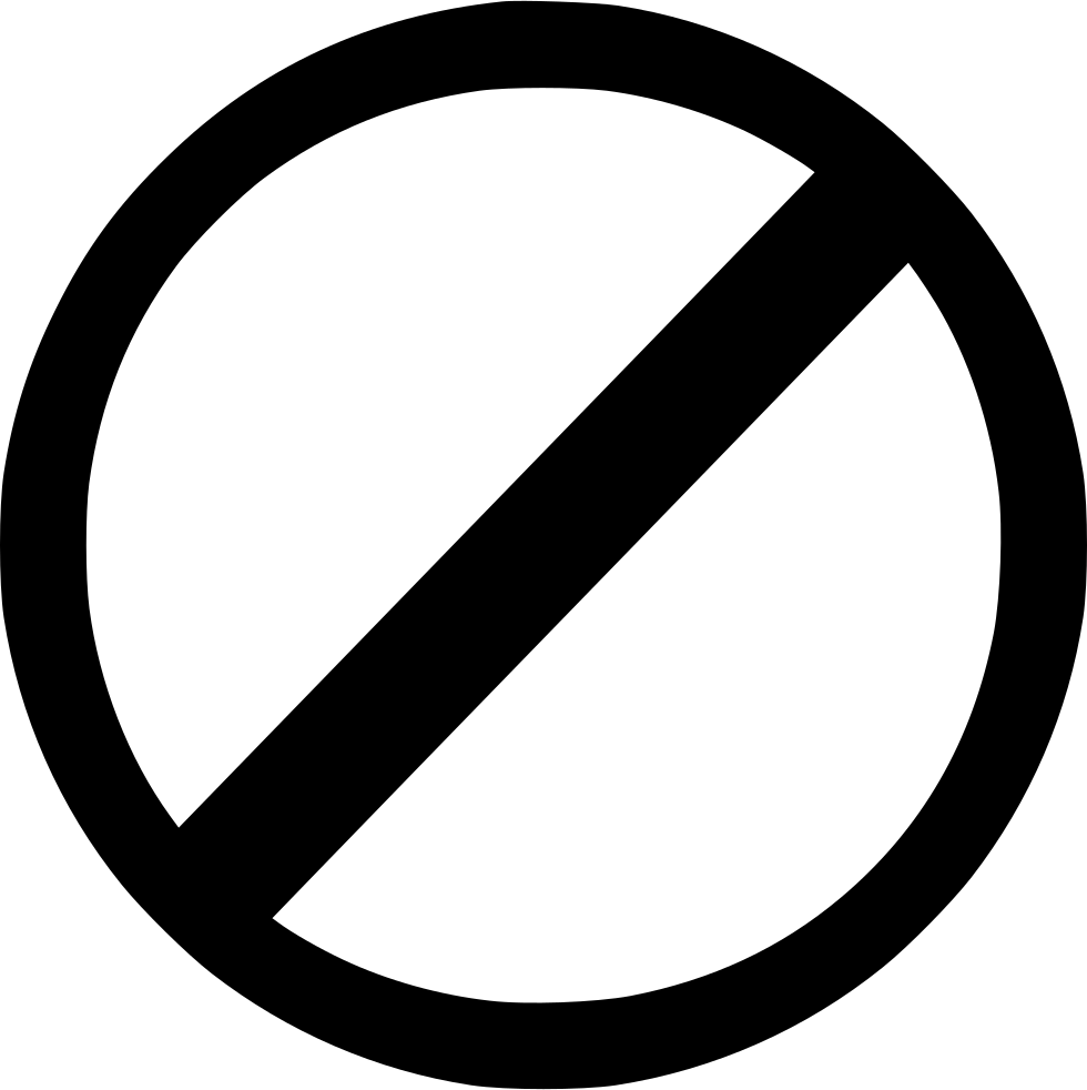 Not Allowed Png - Circle (980x982)