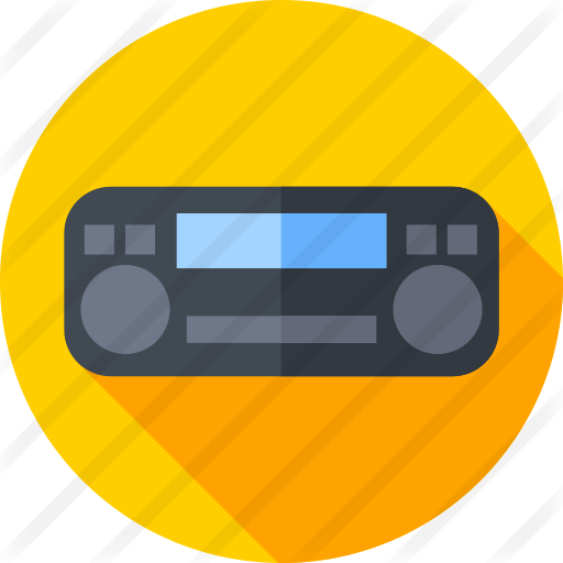 Car Radio Free Icon - Circle (512x512)