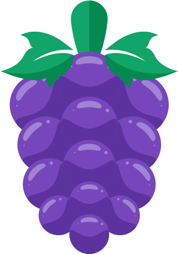 512 X 512 2 - Grapes Fruit Cartoon Png (512x512)