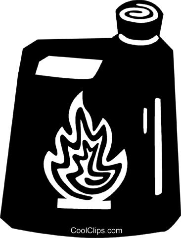 Flammable Liquid Royalty Free Vector Clip Art Illustration - Emblem (366x480)