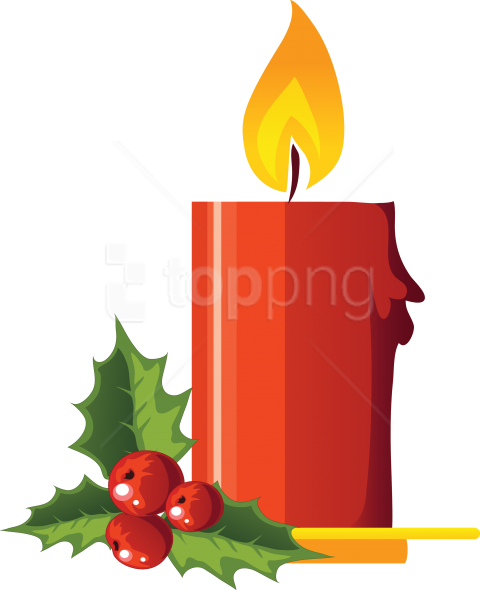 Free Png Download Christmas Candle's Clipart Png Photo - Christmas Holly Clipart Png (480x590)