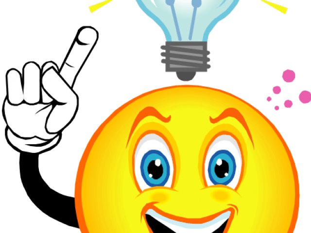 Idea Clipart Ah Ha - Thinking Light Bulb Clip Art (640x480)
