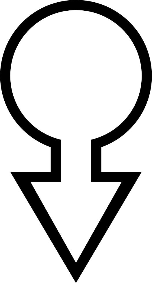 Circle With Arrow Symbol - Circle With Arrow Symbol (526x980)