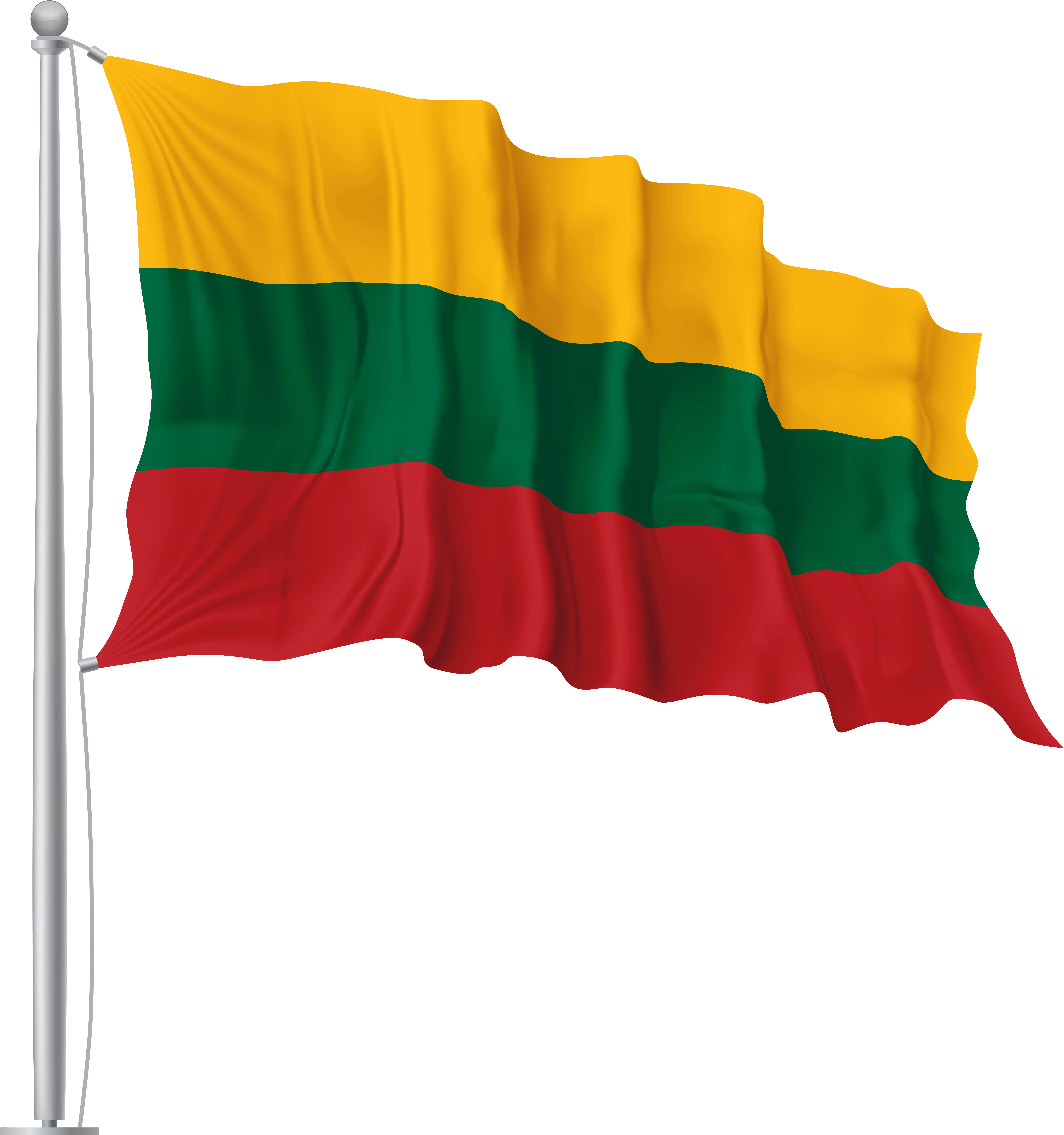 Lithuania Waving Flag Png Image - Lithuania Waving Flag Png Image (7519x8000)