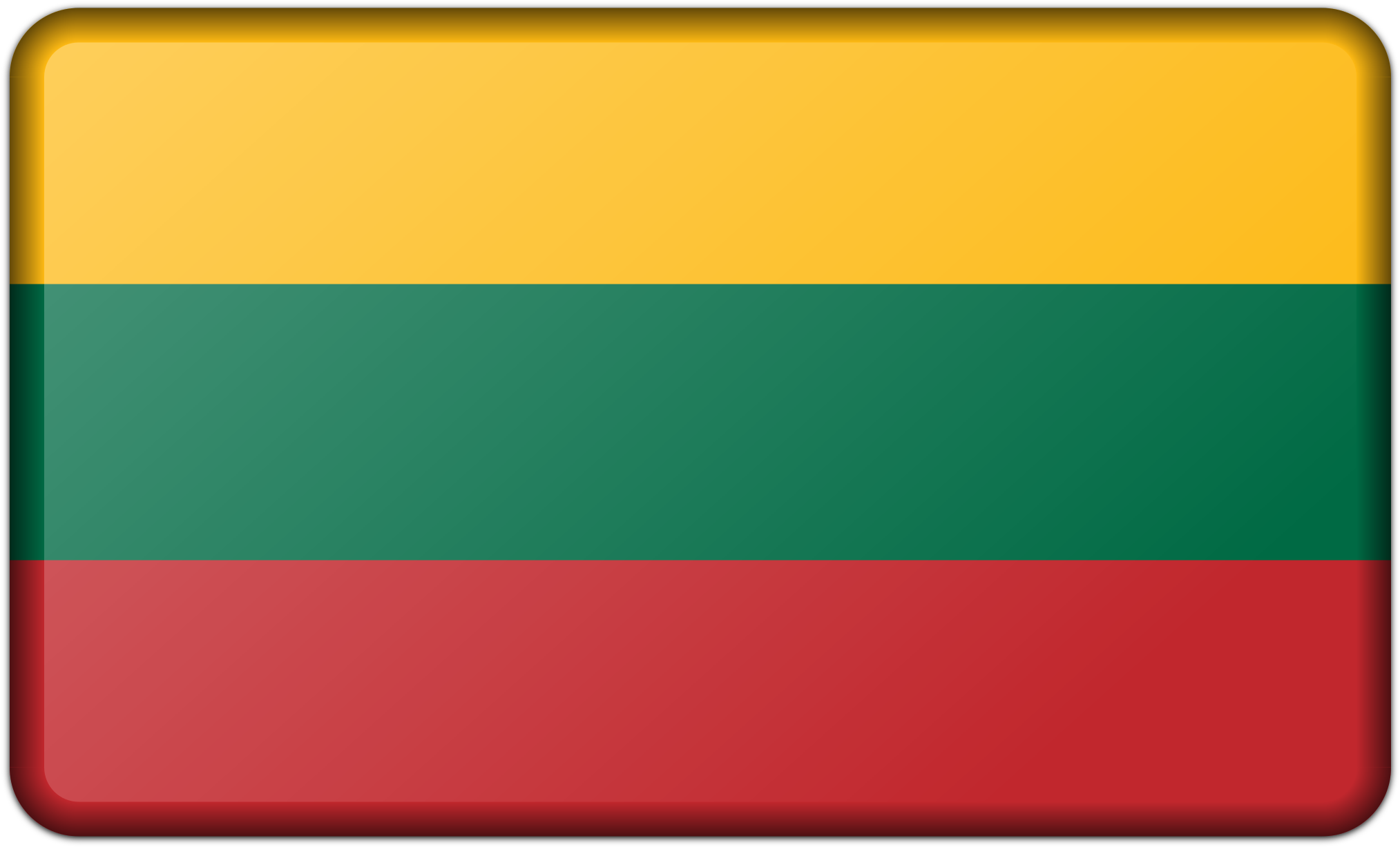 Big Image - Lithuania Flag Icon Png (2400x1440)