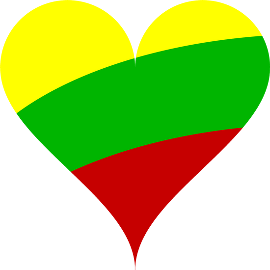 Heart, Love, Flag, Lithuania - Heart (550x550)