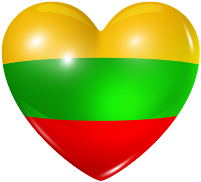 Love Lithuania, Heart Flag Icon - Corazon Bandera De Venezuela (550x511)