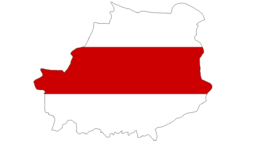 Belarusian People's Republic Borders- Flag Overlay - Belarusian People's Republic Borders- Flag Overlay (1024x564)