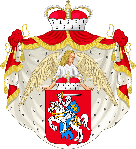 The Kingdom Of Lithuania - Grand Duchy Of Lithuania Coat Of Arms (551x600)