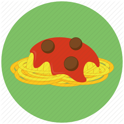 Pasta Flat Design Clipart Italian Cuisine Pasta Indian - Side Dish (512x512)