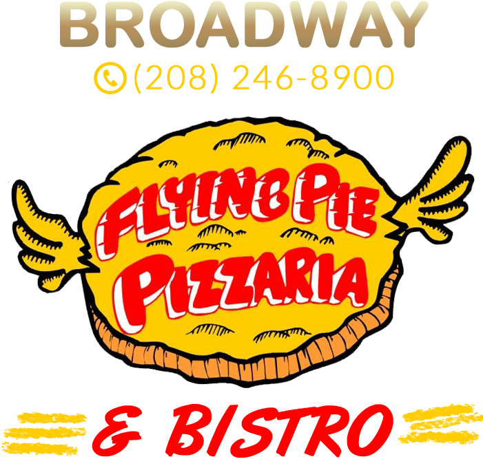 Broadway Clipart Pasta Night - Flying Pie Pizza Logo (700x700)