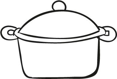 Bistro Pot Vector - Kitchen Utensil (400x400)