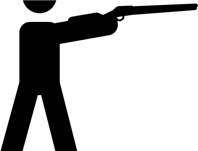 Gun Shot Clipart Hunter Gun - Shoot Rifle (640x480)