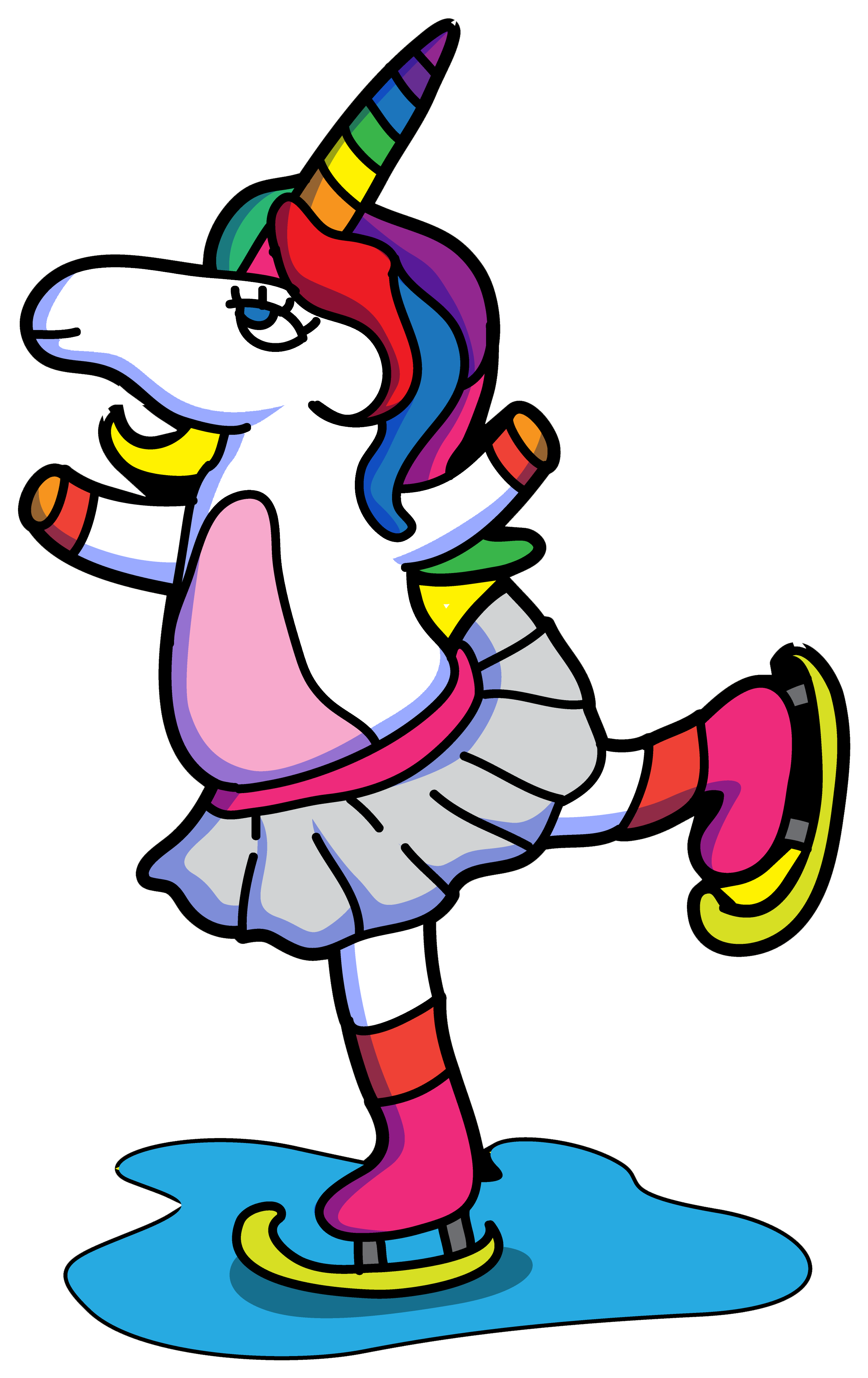 Shirt With Figure Skating Unicorn - Figure Skating Unicorn (4500x5400)