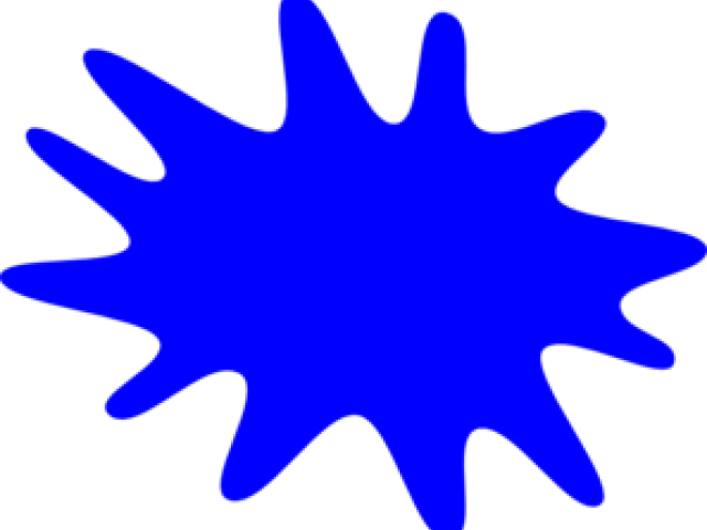Blur Clipart Blue Blob - Splash Clip Art (640x480)