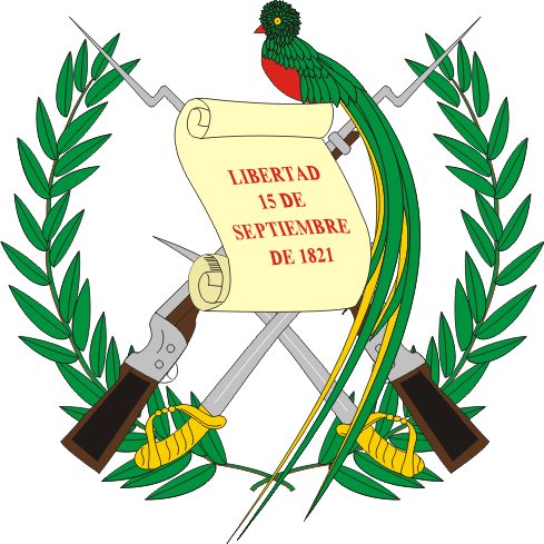 Coat Of Arms Of Guatemala - Middle Part Of Guatemala Flag (489x489)