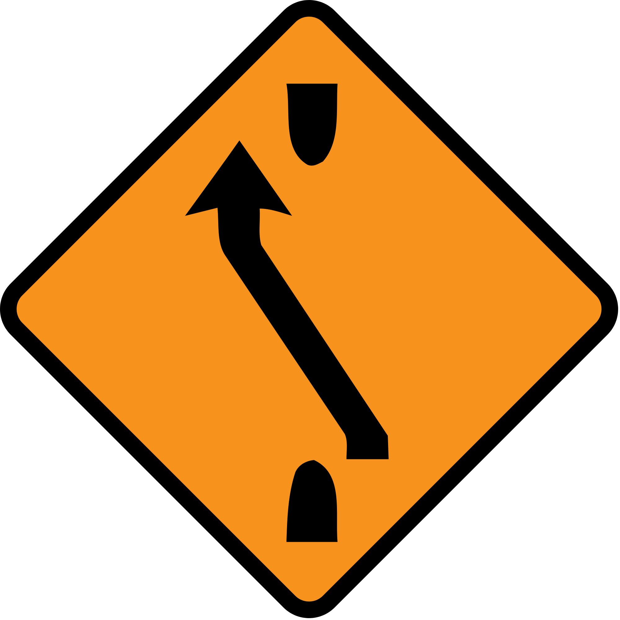 Clipart Diamond Road Sign - Traffic Sign (2000x2000)