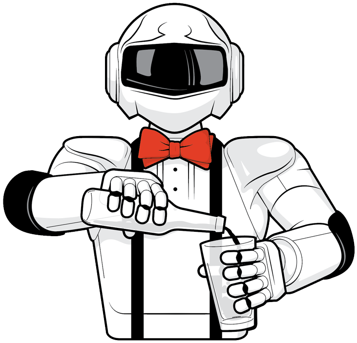 Clip Art Free Stock 2017 Drawing Popular - Robot Bartender Drawing (731x703)