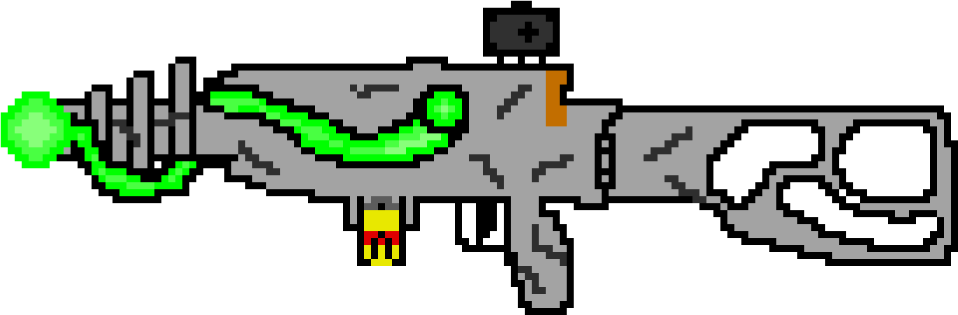 Fallout 3 Plasma Rifle W/ Acog Sight & Microfusion - Plasma Fallout Art (1510x610)