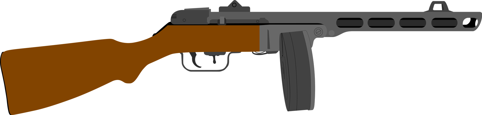 Antitwicesovietfront Ppsh 41 Mod - Firearm (1920x460)