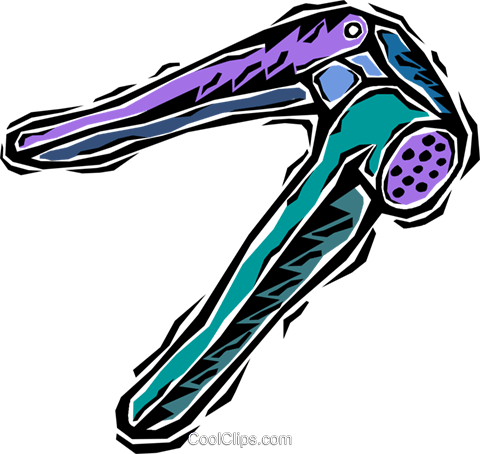 Garlic Press Royalty Free Vector Clip Art Illustration - Garlic Press Royalty Free Vector Clip Art Illustration (480x454)