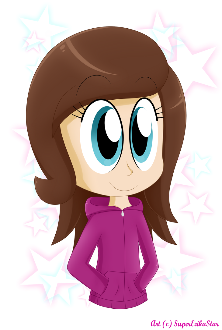Fuchsia Sweatshirt By Supererikastar - Cartoon (738x1083)