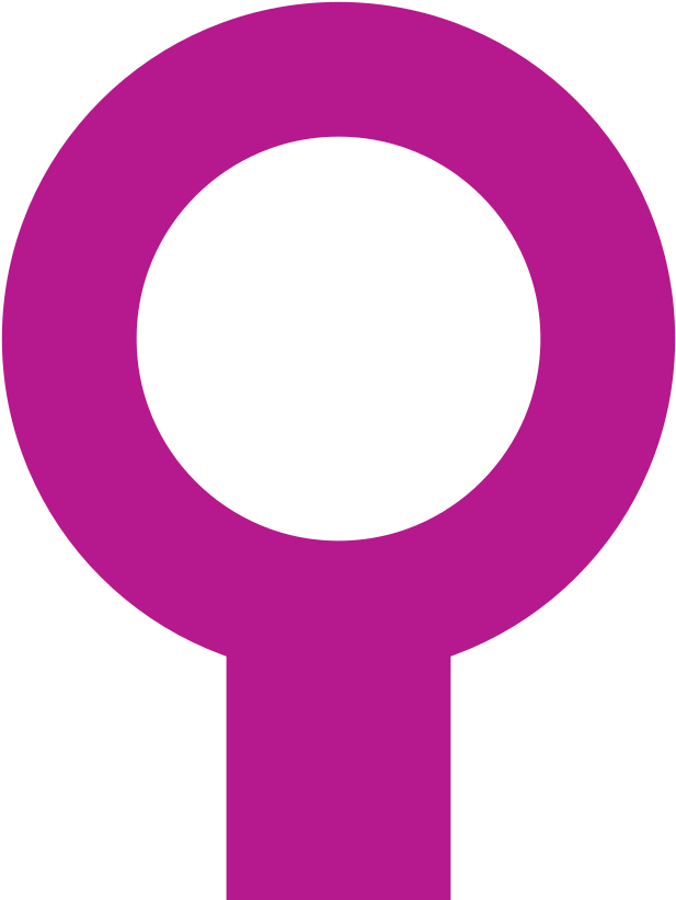 Bsicon Kdsta Fuchsia - Female Sign Icon Png (1024x1024)