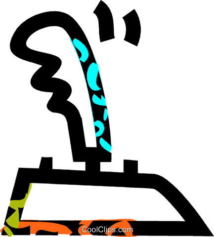 Computer Joystick Royalty Free Vector Clip Art Illustration - Computer Joystick Royalty Free Vector Clip Art Illustration (433x480)