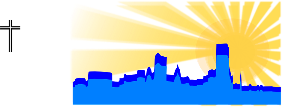 Skyline City Sunrise - Skyline (1280x640)