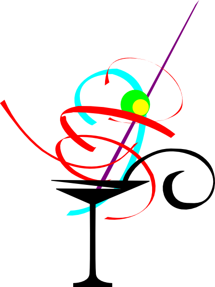 Cocktail Party Clip Art (444x593)