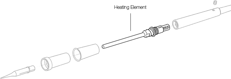 Jbc Heating Element For 65st Soldering Iron - Diagram (779x268)