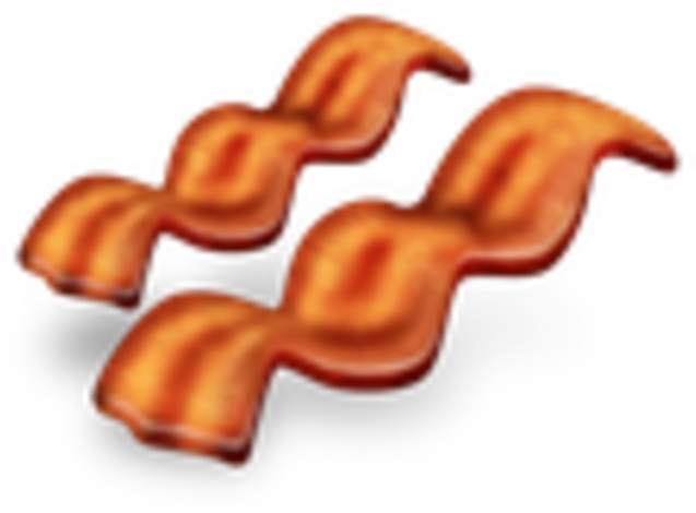 Bacon Emoji Png Clipart , Png Download - Bacon Clip Art (637x470)