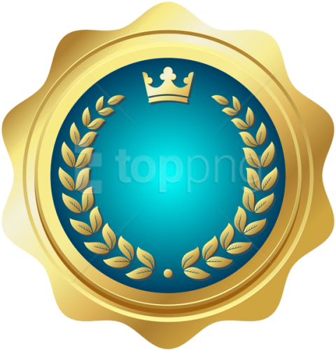Download Seal Badge Blue Clipart Png Photo - Badge Art Png (480x501)