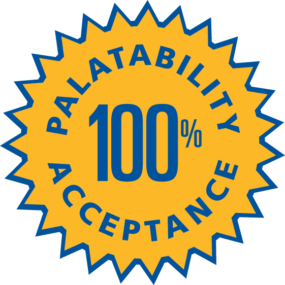 100% Palatability Acceptance Seal - Fast Registration (561x562)
